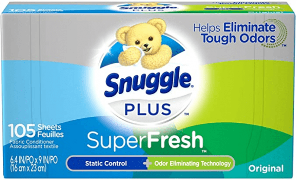 Screenshot 2021 01 02 Amazon com Snuggle Plus Super Fresh Fabric Softener Dryer Sheets with Static Control and Odor Elimina...