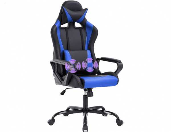 Screenshot 2021 01 29 Amazon com Gaming Chair Office Chair Racing Chair with Lumbar Support Arms Headrest High Back PU Leat...
