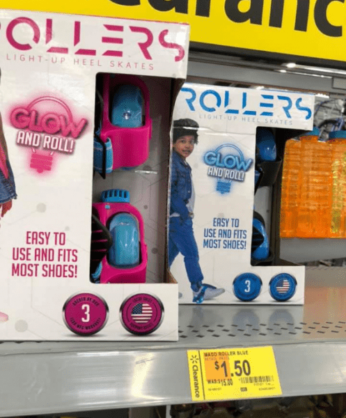 Madd Rollers Heal Skates only $1.50 at Walmart!!!  (was $15)