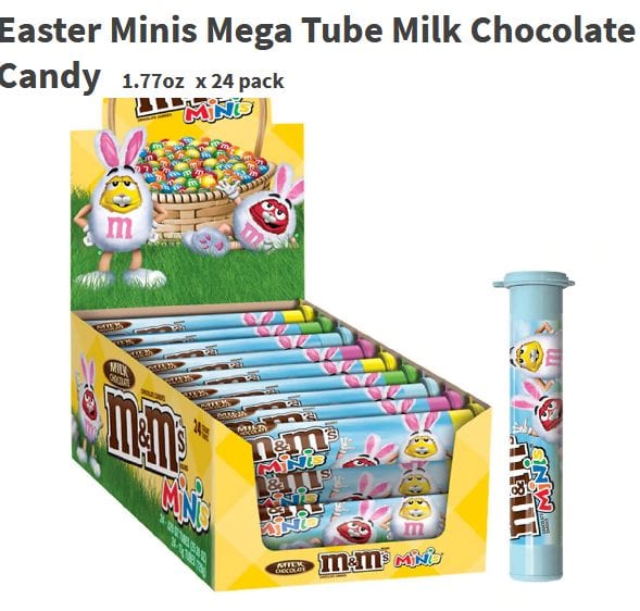 Screenshot 2021 02 23 M Ms Easter Minis Mega Tube Milk Chocolate Candy1