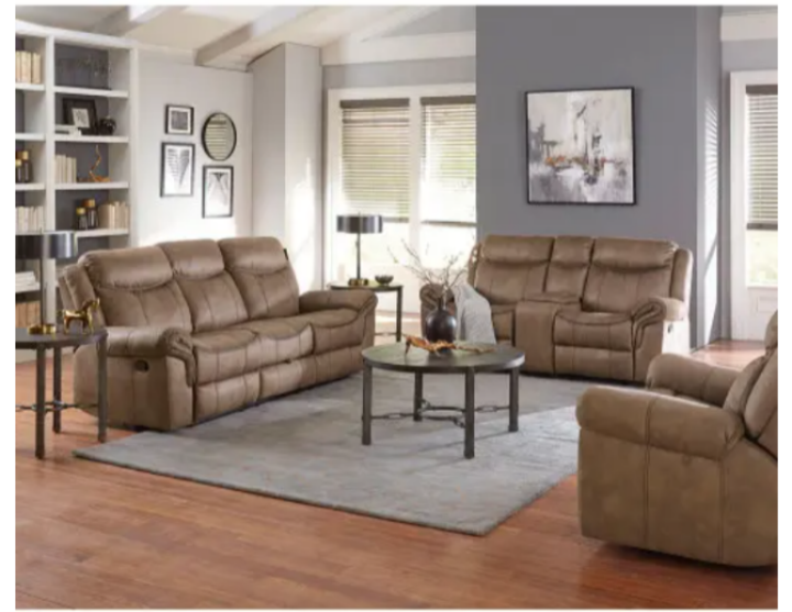 Knoxville Natural Reclining Sofa & Loveseat Set Only $349!!