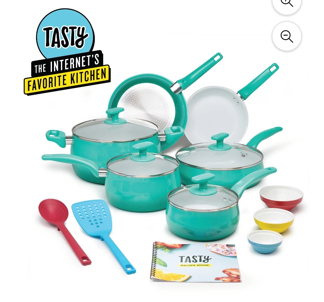 Tasty 16 Piece Non Stick Cooking Set New Low Price!