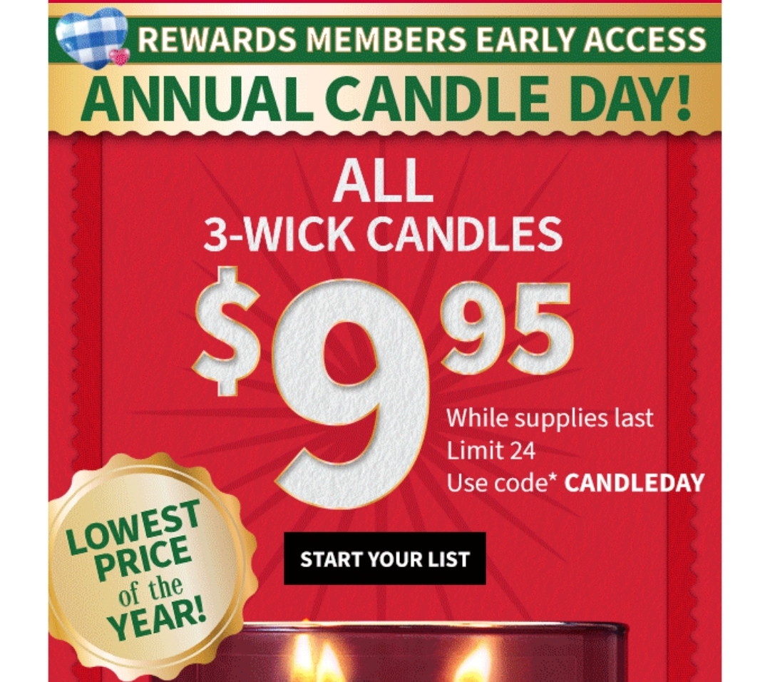 Early Access To Candle Day Today!
