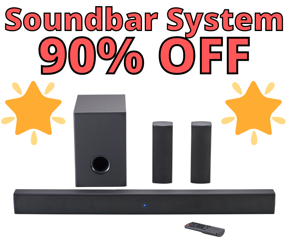 Soundbar System 90% OFF at Walmart!!!