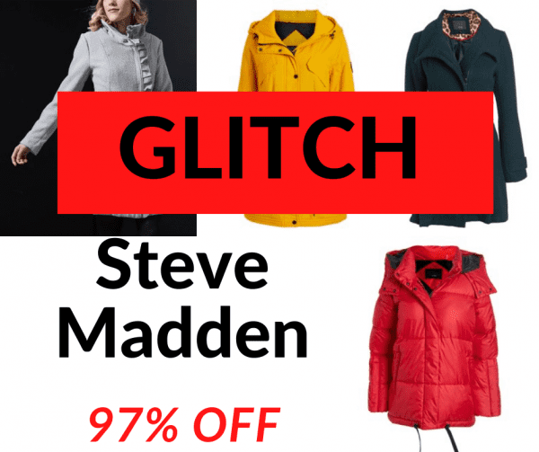 GLITCH!! Steve Madden Jackets 97% OFF – HURRY HURRY HURRY!