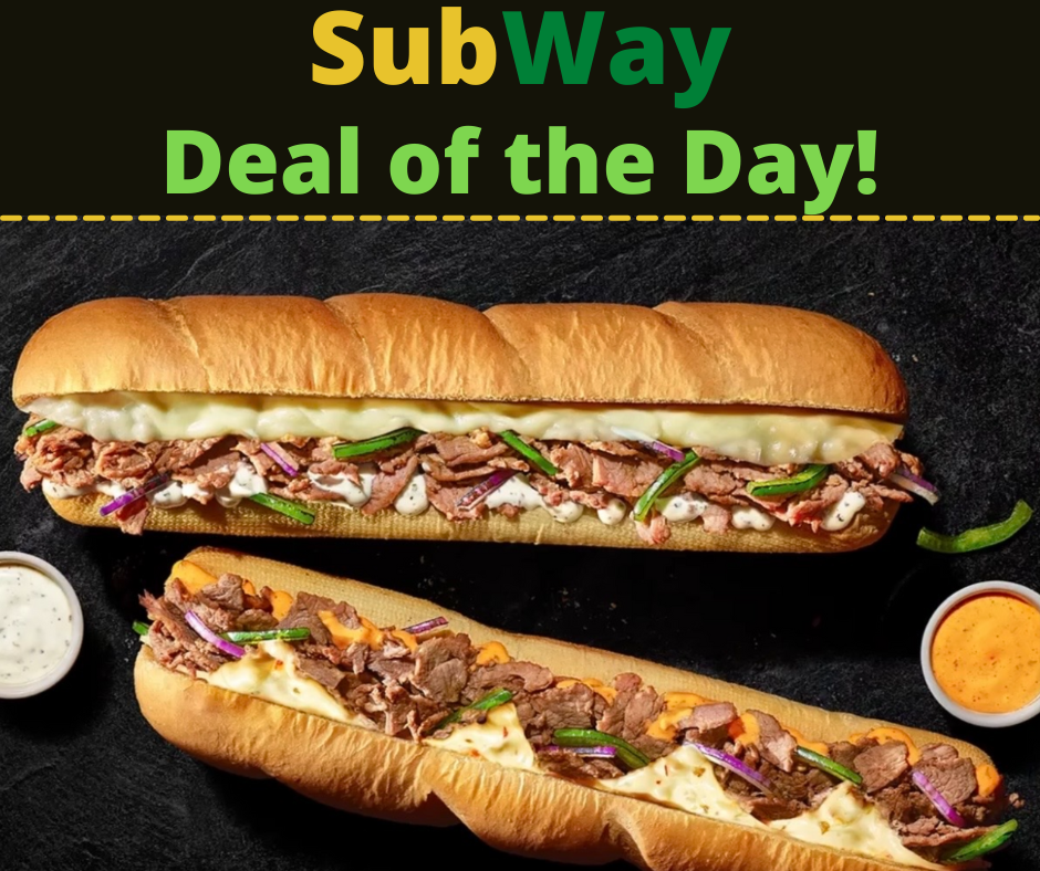 Subway Deal of the Day Subs for Less!!