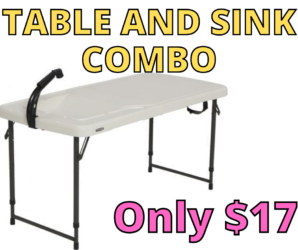 Outdoor Table With Sink Now ONLY  $17.00 At Walmart