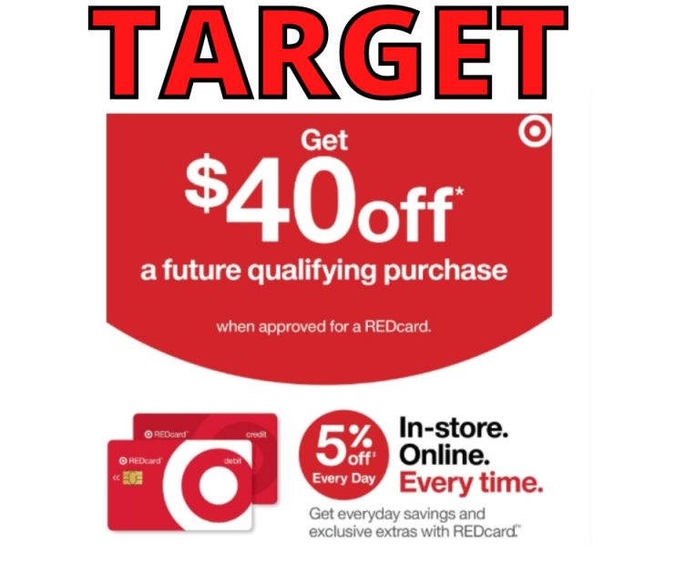 HOT Target Redcard Offer FREE $40 OFF $40 is BACK!