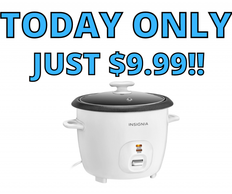 Insignia Rice Cooker Only $9.99 Today Only!
