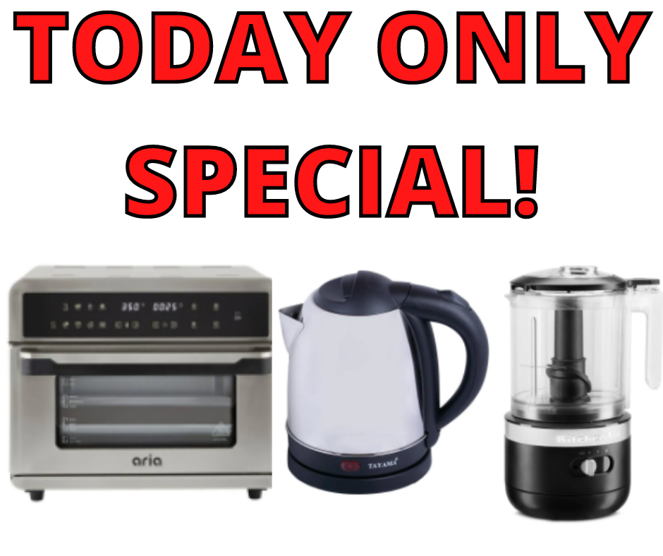 TODAY ONLY SPECIAL ON SMALL APPLIANCES AT HOME DEPOT!
