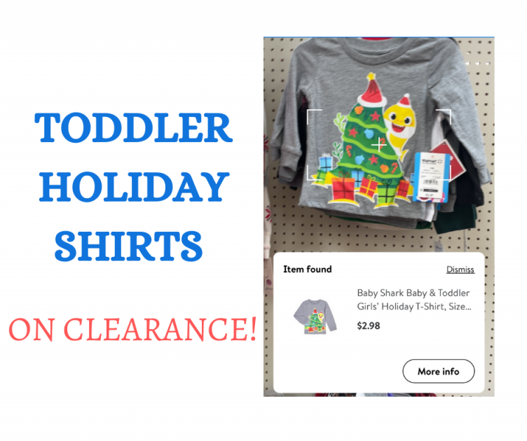 Toddlers Holiday Shirts On Clearance!