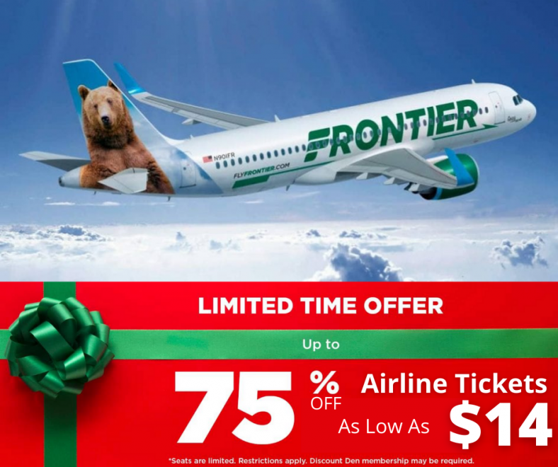 Frontier Plane Tickets For Only $14