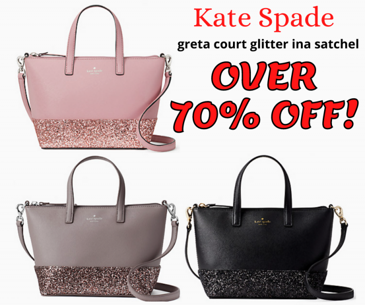 Kate Spade Greta Court Glitter Ina Satchel Over 70% OFF!