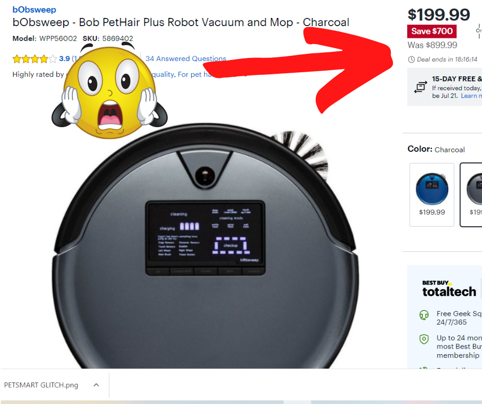 Pethair Plus Robot Vacuum And Mop Over 80% Off Today Only!