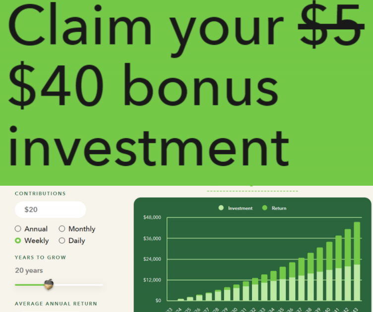 Acorns App $40 Bonus Investment GO NOW! \u2013 Glitchndealz