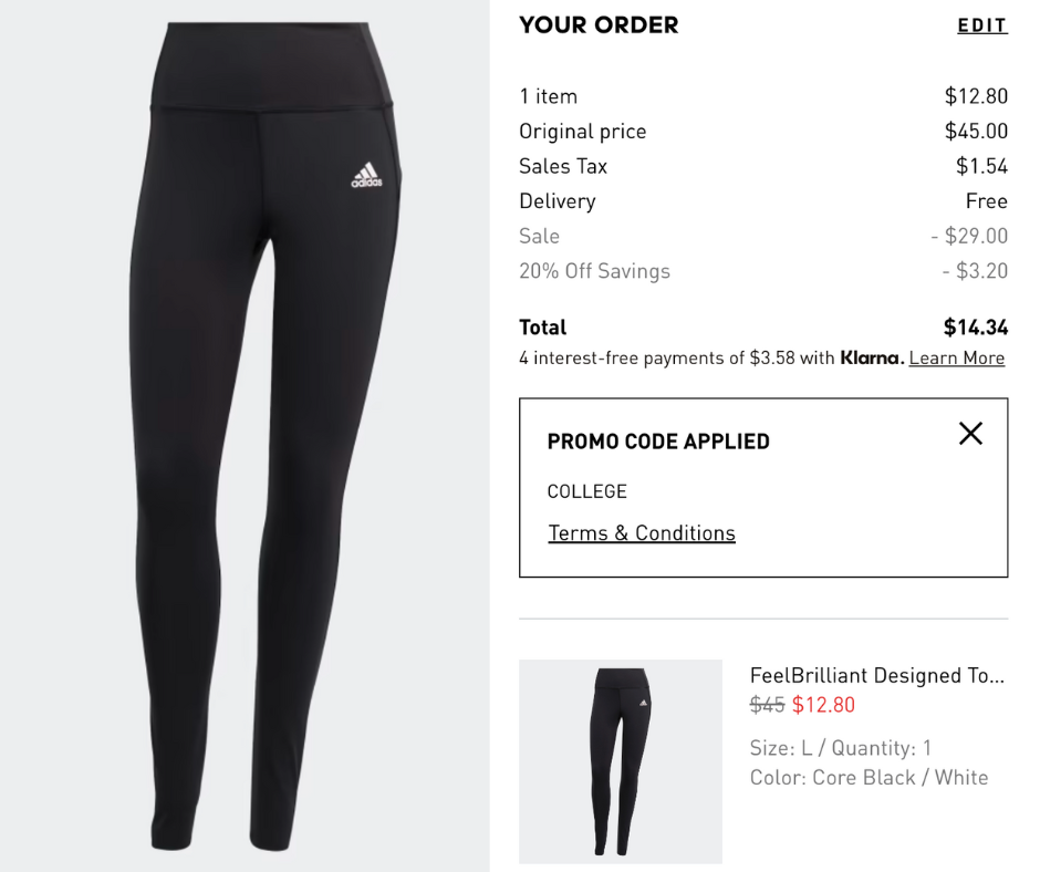 Adidas FeelBrilliant Designed To Move Tights Super Cheap with Code!