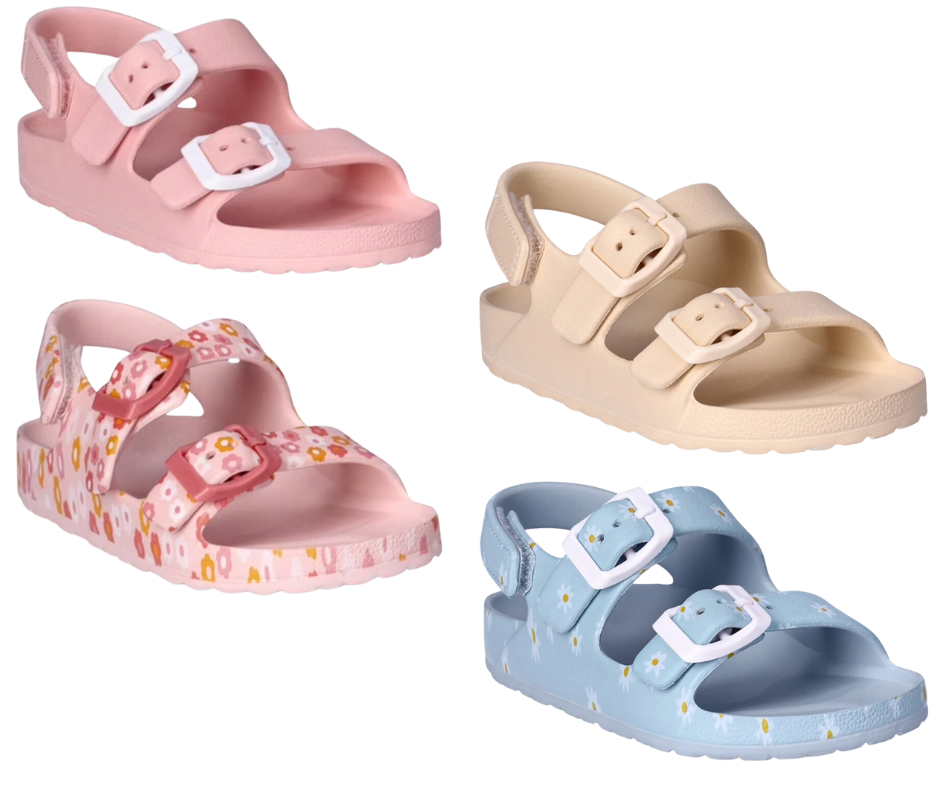 Wonder Nation Toddler Buckle Sandals 2-Pack on Clearance