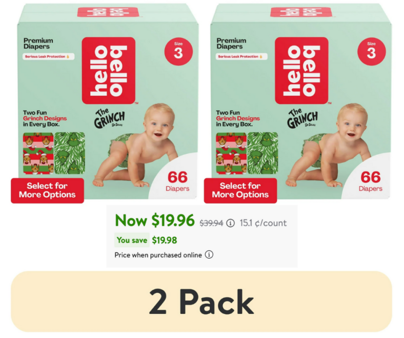 Hello Bello Grinch Diapers Walmart