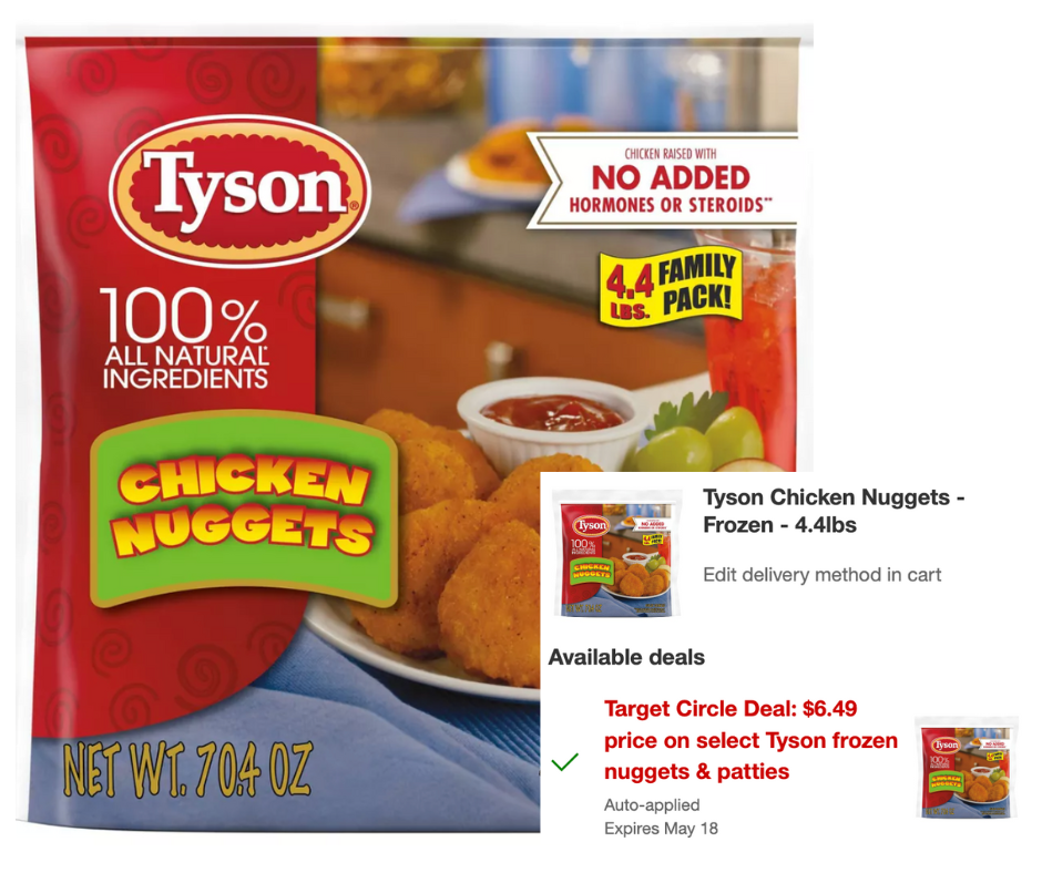 Target Tyson Nuggets