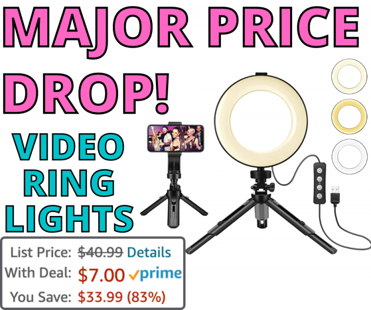 Video Ring Light! Over 80% Off On Amazon!