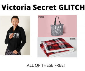 Victoria Secret Pink GLITCH! FREE Sherpa, Tote and Shirt!