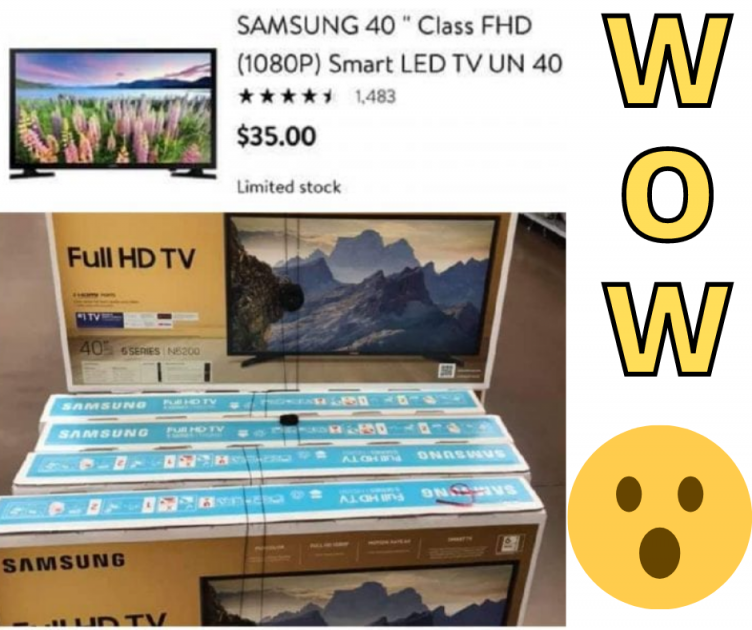 Samsung 40″ TV ONLY $35 at Walmart! HOT MEMBER FIND!
