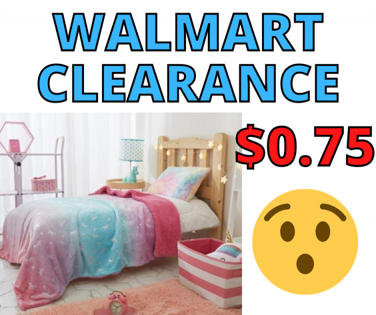 Your Zone Glimmer Throw Unicorn Blanket Just $0.75 at Walmart!
