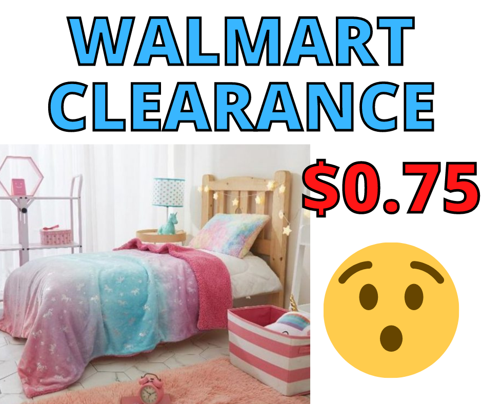 Your Zone Glimmer Unicorn Blanket Just $0.75 at Walmart!