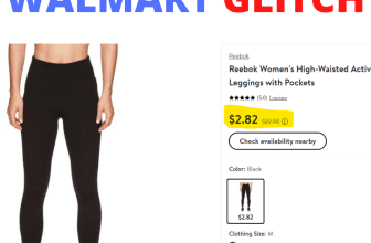 Walmart Glitch On Reebok Women’s High-waisted Active Leggings With Pockets