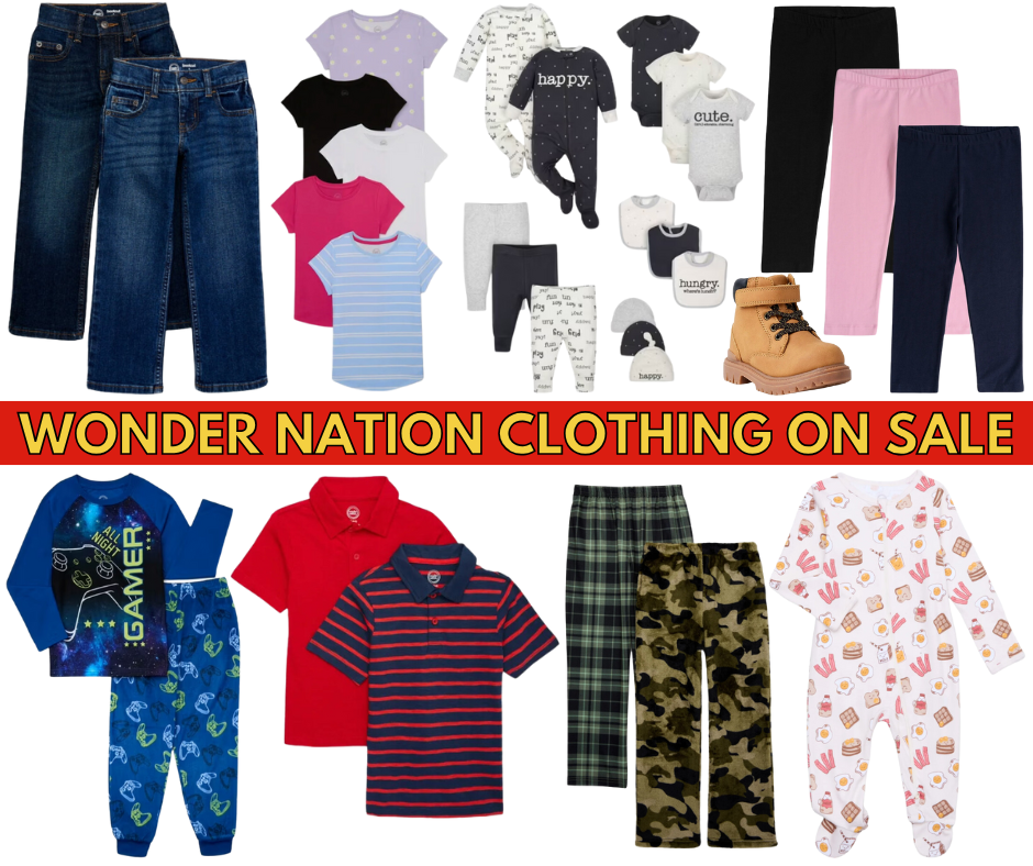 Wonder Nation Kids Clothing On Sale at Walmart