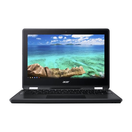 Acer 11.6" 720p Touchscreen Chromebooks Laptop, Intel Celeron, 4GB RAM, 32GB HD & 32GB SSD, Chrome OS, Black, R751T-C4XP (Refurbished)