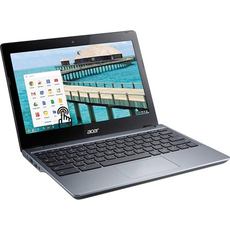 Acer 11.6" Touchscreen Chromebook Laptop, Intel Celeron 2955U, 4GB RAM, 16GB HD &/OR 16GB SSD, Chrome OS, Black, C720P-2625 (Refurbished)