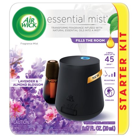 Air Wick Essential Mist Starter Kit (Diffuser + Refill), Lavender and Almond Blossom, Essential Oils Diffuser, Air Freshener HOT DEAL AT WALMART!
