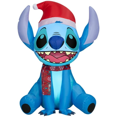 Airblown Inflatables Christmas 4.5 Foot Lelo And Stitch - Stitch