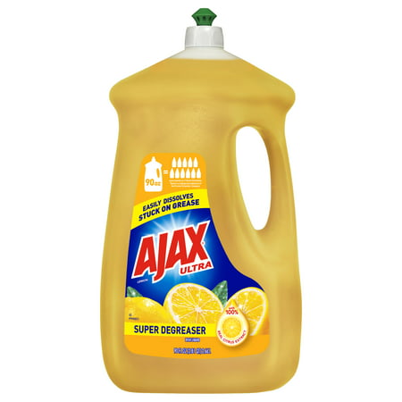 AJAX Liquid Dish Soap, Lemon Scent, 90 Fluid Ounce