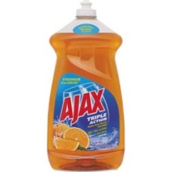 Ajax Triple Action Antibacterial Dish Soap, 52 Oz, Orange, Each (Cpc49860)