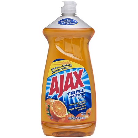 Ajax Triple Action Dish Liquid, Orange 28 oz (Pack of 2)