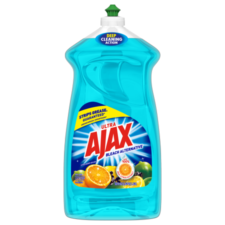 Ajax Ultra Bleach Alternative Liquid Dish Soap, Citrus Berry Splash, 52 Fl Oz