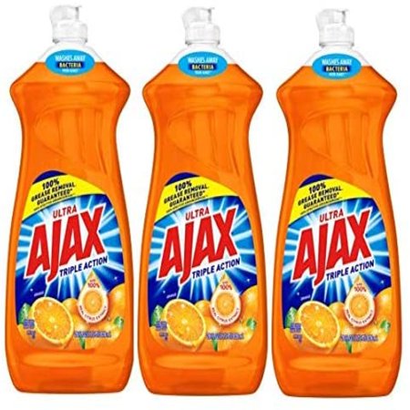Ajax Ultra Triple Action Dish Soap, Orange, Fl Oz ()