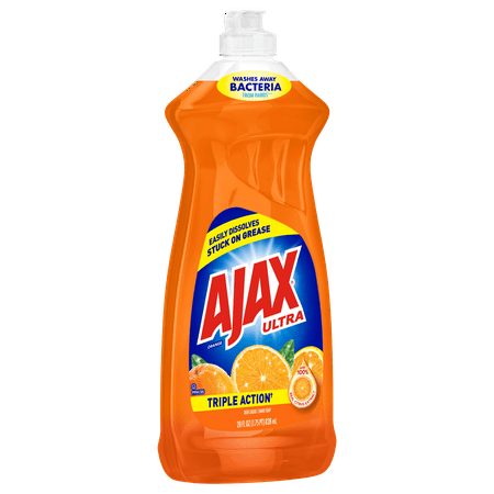 (3 Pack) Ajax Ultra Triple Action Liquid Dish Soap, Orange Scent, 28 Fl Oz - WALMART