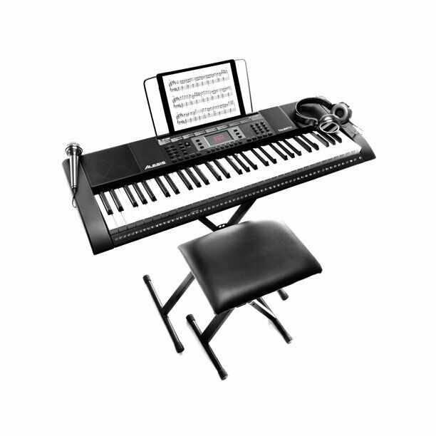 Alesis Melody 61 MKII 61 Key Portable Keyboard with Built In Speakers Headphones