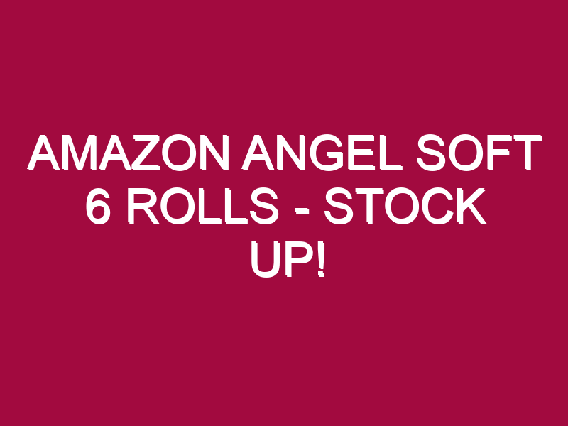 amazon angel soft 6 rolls stock up 1306838