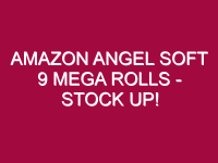 amazon angel soft 9 mega rolls stock up 1308320