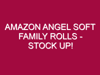 amazon angel soft family rolls stock up 1307169