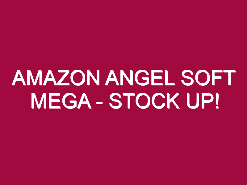 Amazon Angel Soft Mega – STOCK UP!