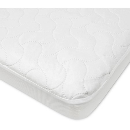 American Baby Company Waterproof Fitted Pack N Play Playard Protective Mattress Pad Cover, White, for Boys and Girls