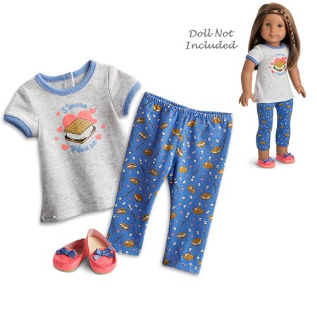American Girl Truly Me S'more Fun Pajamas for 18" Dolls (Doll Not Included)