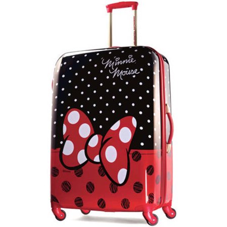 American Tourister Disney Minnie Mouse Bow 28-Inch Spinner, Hardside Luggage, One Piece