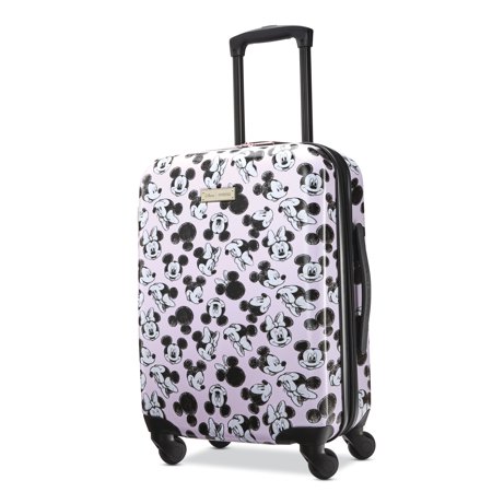 American Tourister Disney Minnie Mouse Loves Mickey Mouse 21-Inch Hardside Spinner, Carry-On Luggage, One Piece