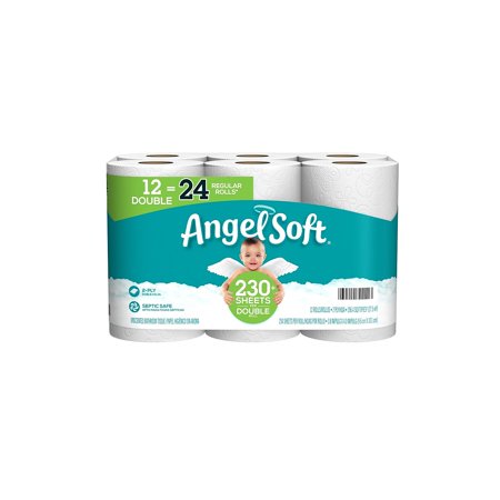 Angel Soft 2-Ply Standard Toilet Paper White 264 Sheets/Roll 79211/77949